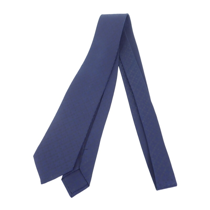 【Sランク】 H織りタイ ニューH H036233T_03 ネクタイ シルク ブルー・ドゥ・シーヌ メンズ【ISEYA】