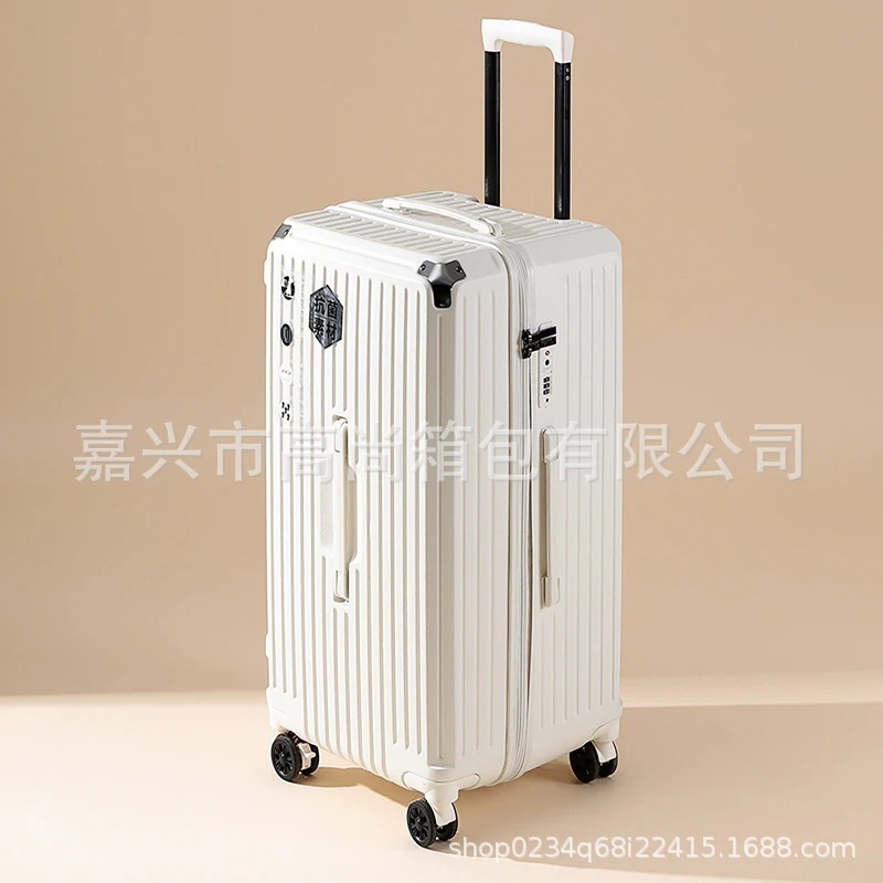 夏の新作 現物供給 超軽量ジッパー付きスーツケース女性32寸ブレーキ万方向輪ロッドケース5輪旅行ケースです 5,430円