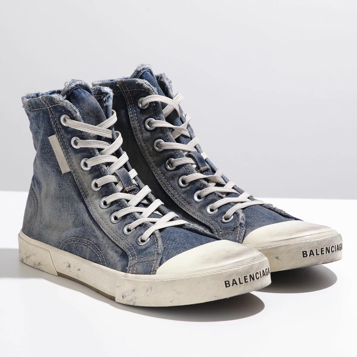 【サイズ限定特価】BALENCIAGA バレンシアガ スニーカー PARIS HIGH TOP 688752 W3RCL メンズ ハイカット シューズ 靴 4090/BLUE【40のみ】