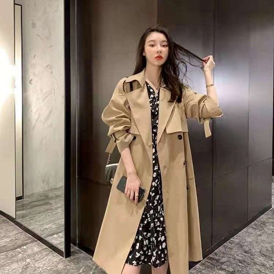 トレンチコート レディース 大きいサイズ ロング ロングコート ロングトレンチコート 春 ロング丈 アウター ベーシック オフィス 通勤 レディースコート オーバーサイズ ダブルボタン 新作
