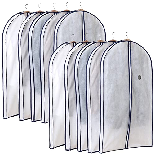アストロ 衣類カバー マチ付きで厚手衣類対応 ショートサイズ 10枚組 吊り下げたまま使えるゆったり