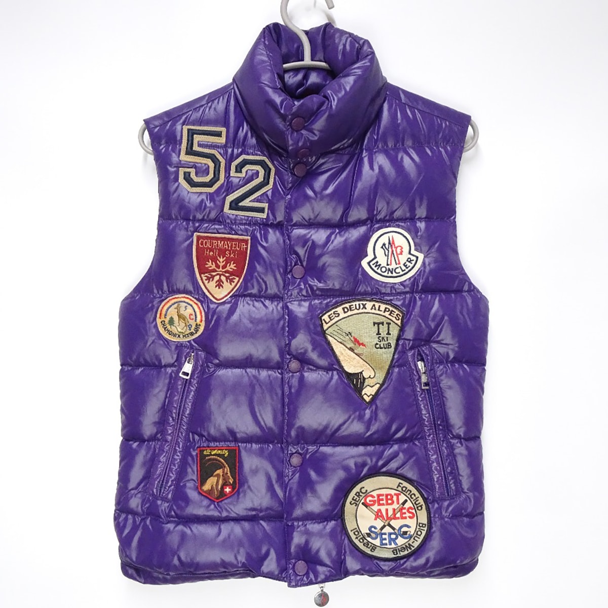 【中古】モンクレール ダウンベスト TIBET SPECIAL チベット スペシャル ワッペン サイズ00 パープル メンズ MONCLER ダメージ加工 27,560円