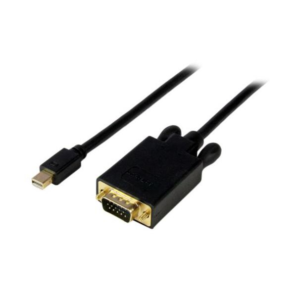 StarTech.com Mini DisplayPort-VGA変換アダプタ 1.8m ミニディスプレイポート-VGA ブラックMDP2VGAMM6B 1本 9,511円