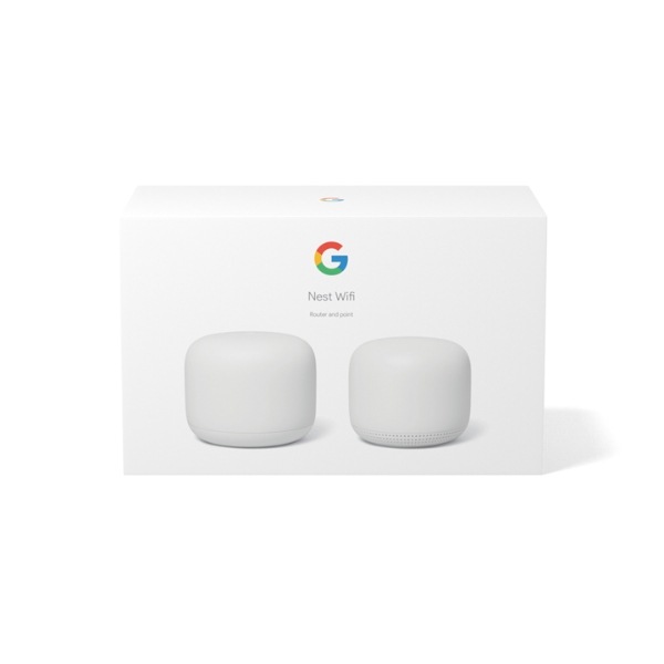 Nest Wifi メッシュ ルーターとポイント(2 パック)snow(GA-00822-US)(関税はお客様のご負担となります)