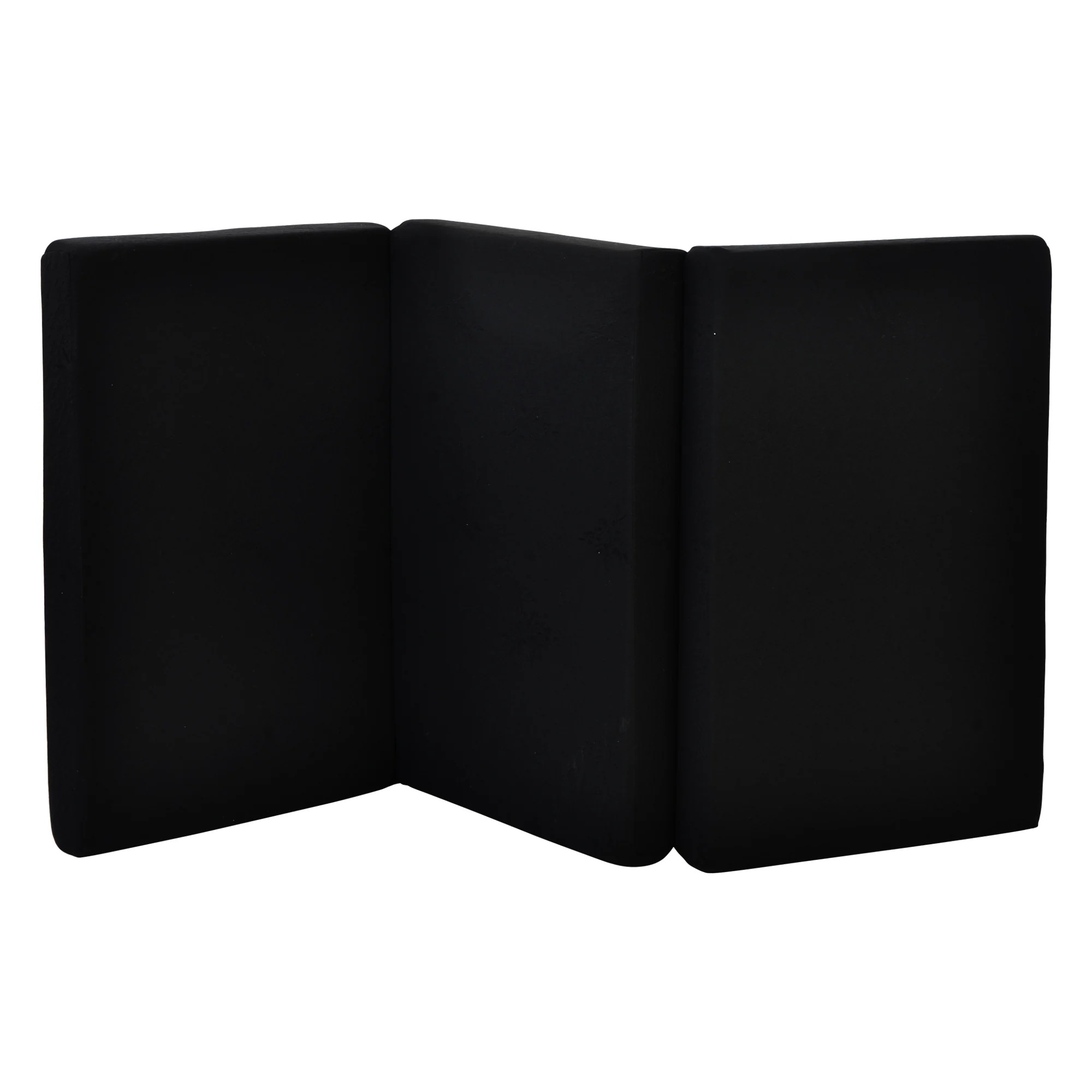 269三つ折10cm高反発マットレス シングル ブラック 25D 120N S