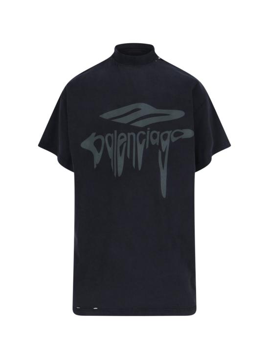 BALENCIAGA Men T-Shirts 787349 TRVS8 1013 Black