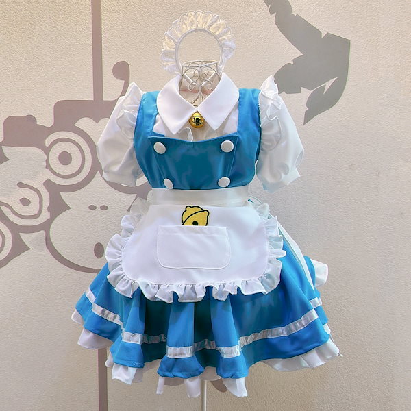 ドラえもん　萌え萌えメイド服　5点セット　鈴アリ　ブルー