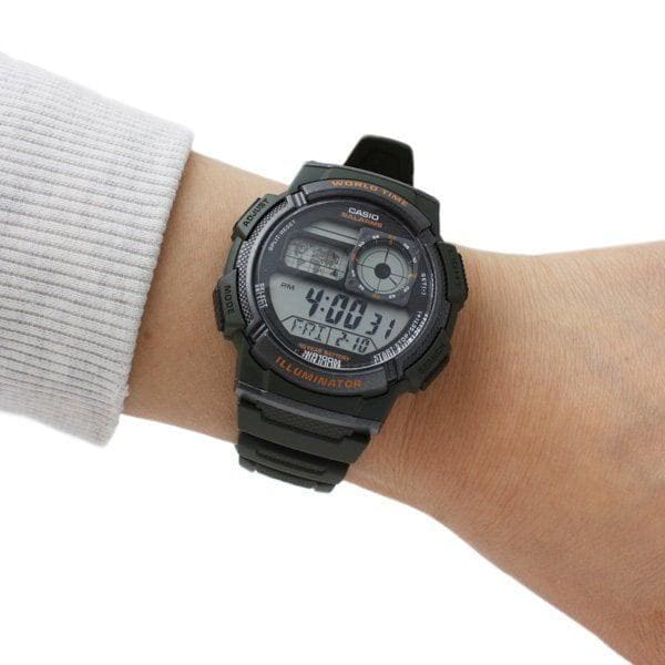 AE-1000W-3A スポーツ電子腕時計 男女兼用