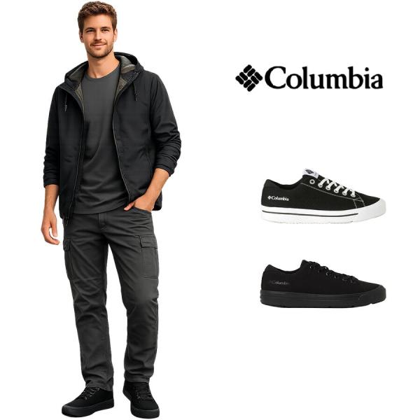 Columbia ホーソンレイン ロー スニーカー 防水 ウォータープルーフ 軽量 靴 くつ クツ シューズ メンズ レディース ギフト プレゼント ブラック yu6327
