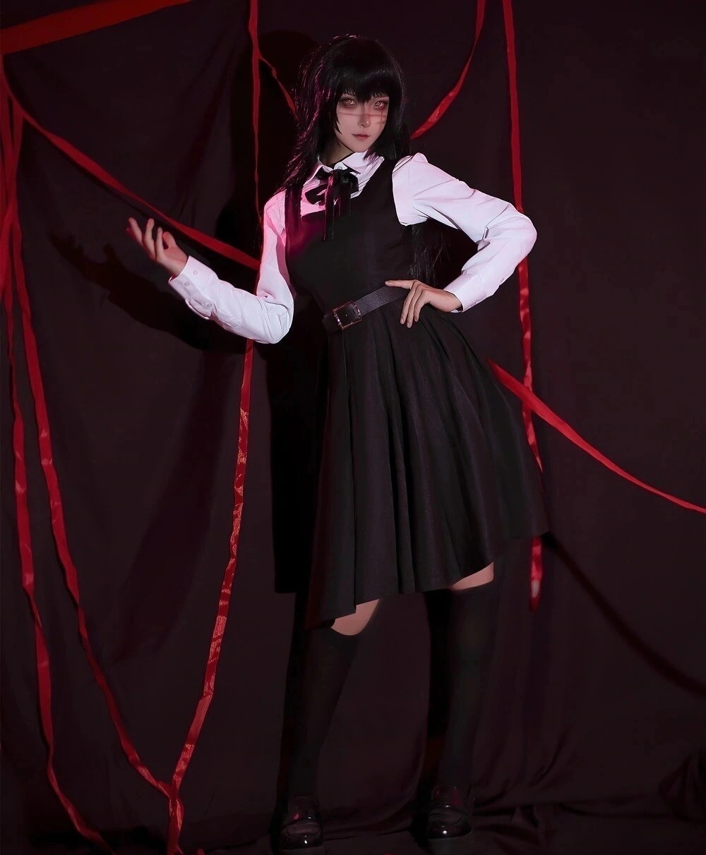 2025年新作入荷コスプレ ハロウィン スーツ チェンソーマン 三鷹アサ コスプレ衣装 ハロウィン コスチューム 変装 仮装