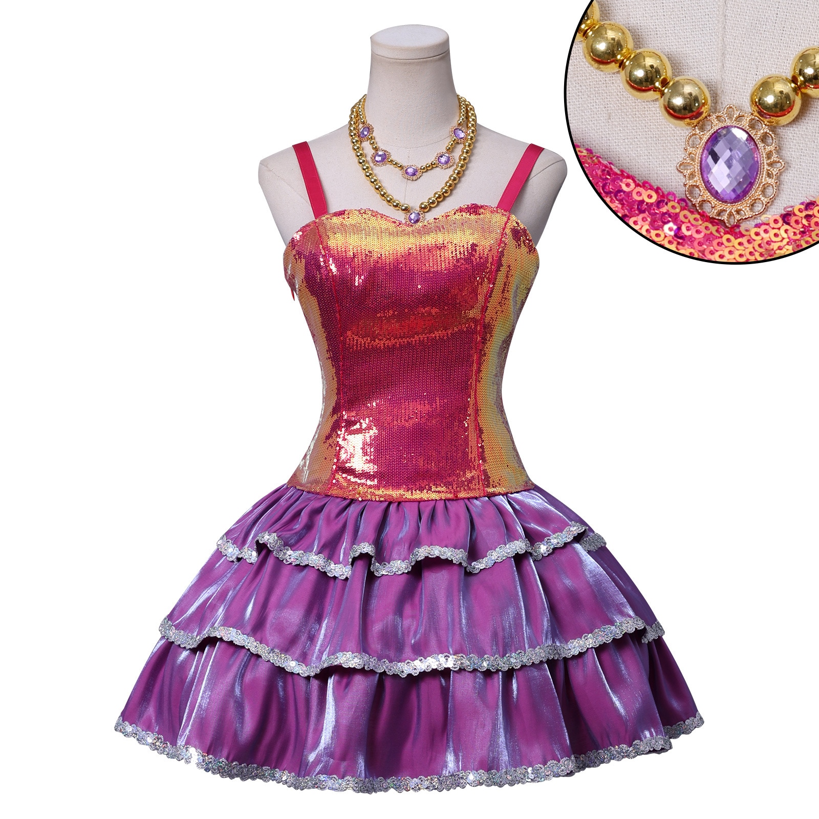 ハロウィン漫多バービーの夢豪邸コスプレ服バービー定番スパンコールスカートコスプレハロウィンアニメ衣装