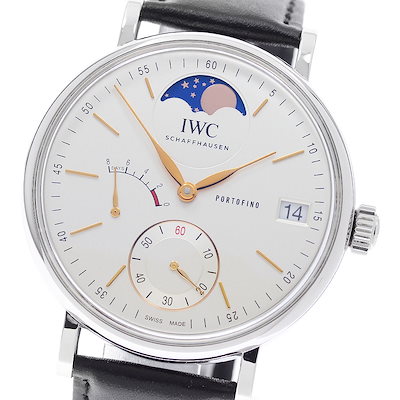 IWC SCHAFFHAUSEN IW516401 ポートフィノ ムーンフェイズ 8デイズ 手巻き メンズ _958624【中古】 422,145円