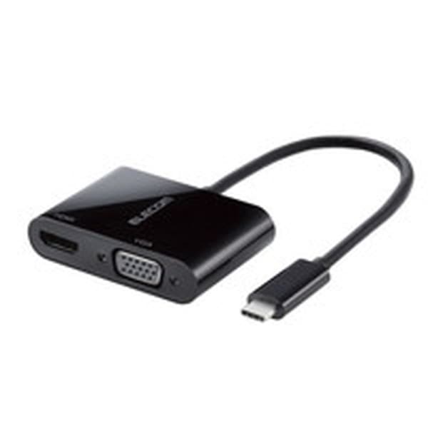 AD-CHDMIVGABK Type-C映像変換アダプタ TypeC-HDMI&VGA ブラック メーカー直送 6,194円