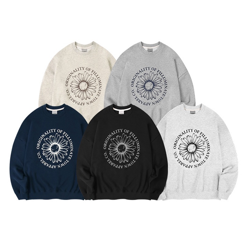 [TXT スビン 着用] Overfit Bloom SweatShirt 韓国 アイドル 秋 冬 レディース メンズ オーバーサイズ K-POP