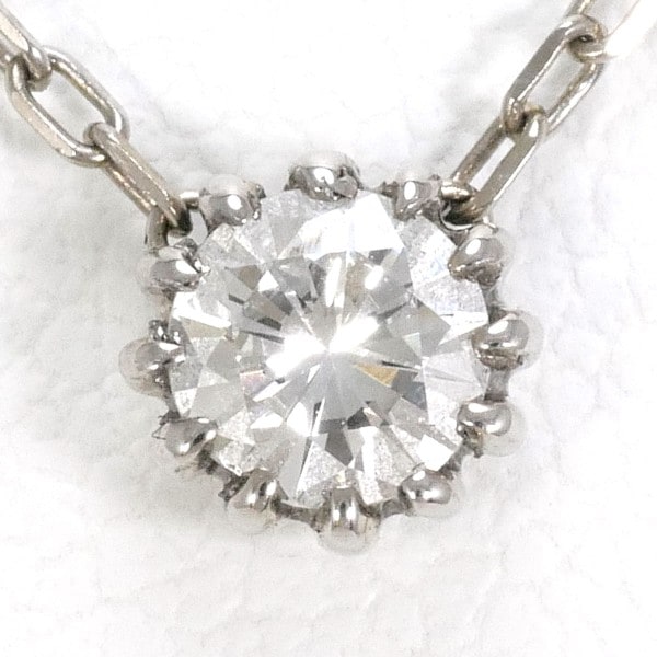 K18 18金 WG ネックレス ダイヤ 0.200 SI1 鑑定書 ジュエリー 中古