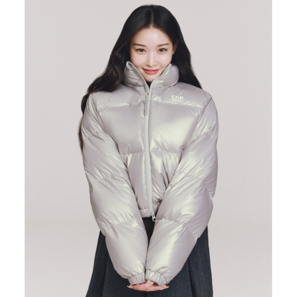 コデジー [24年版](レディース) RDS グロッシーダックダウンパファーショートパディング_シルバー