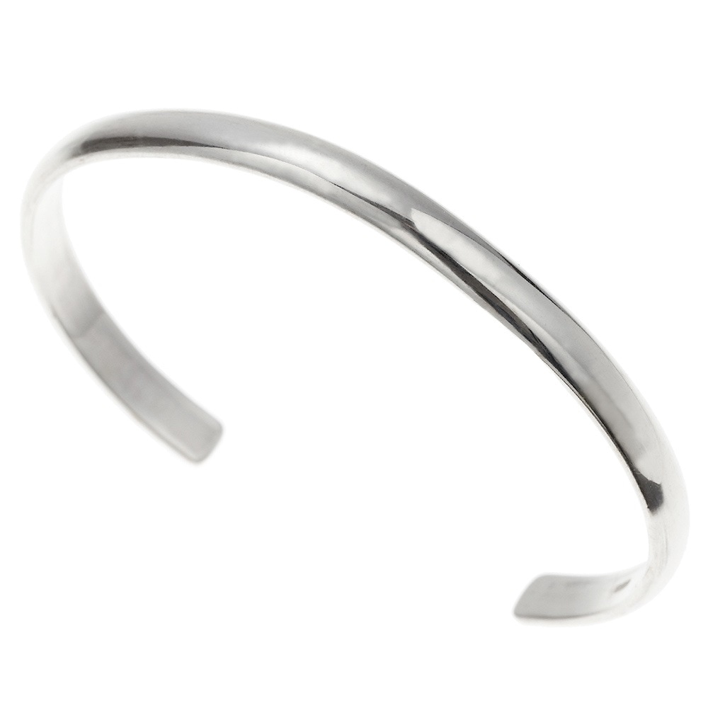 レディースバングル シルバー925 スターリングシルバー シルバーバングル 甲丸 定番 シンプル 女性用