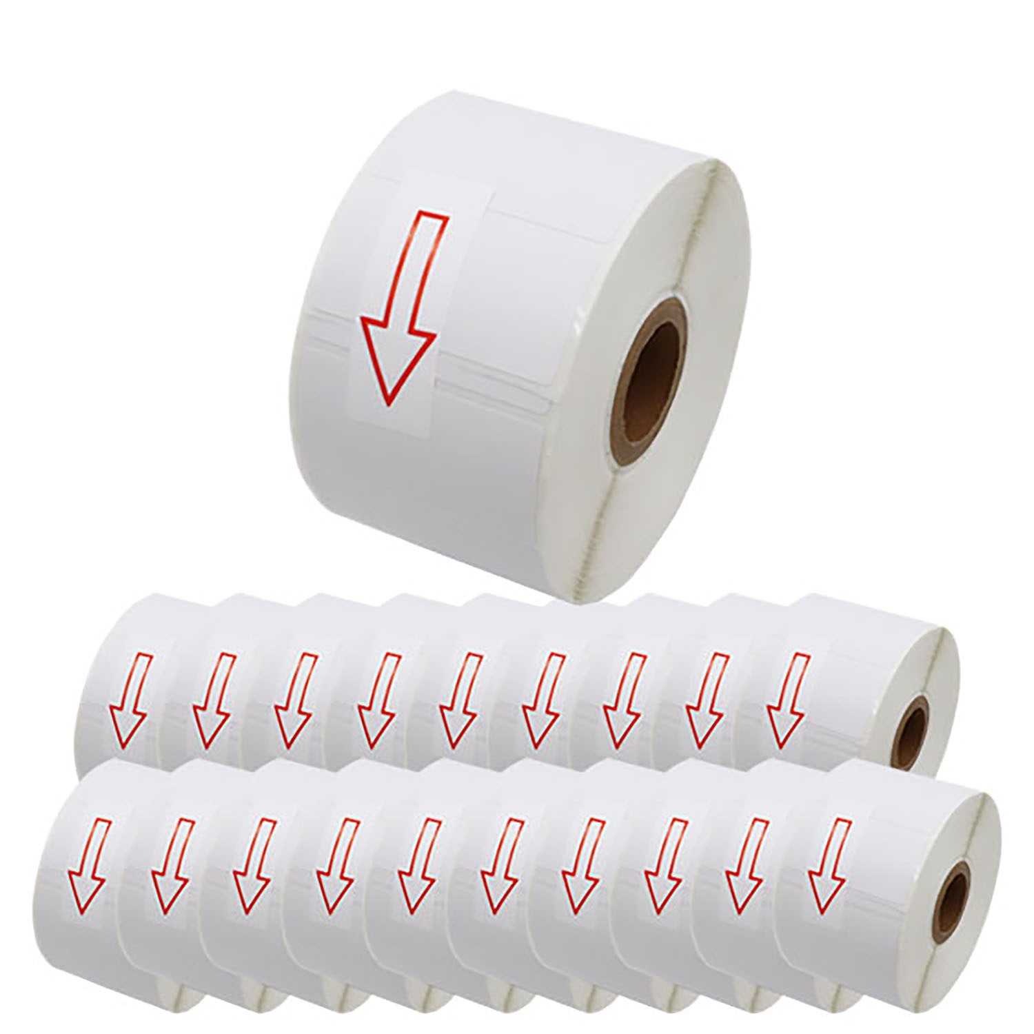 ブラザー用 RDロール プレカット紙ラベル (感熱紙) RD-S05J1 互換品 51mm×26mm 1535枚入り 20個セット