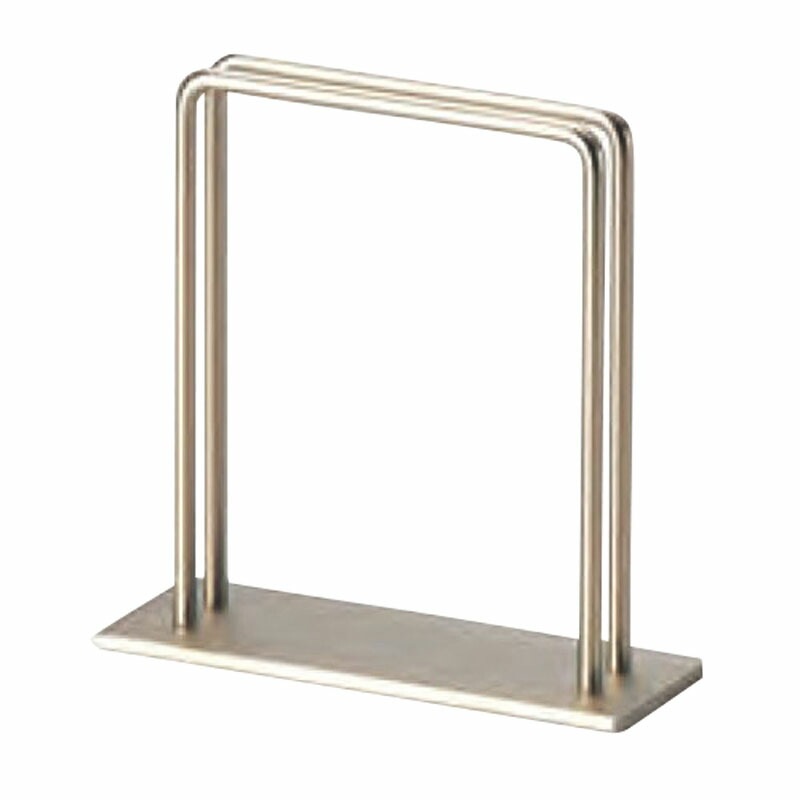 （まとめ買い）店舗用品 メタルブック立て 重量タイプ メニュー立て 溝幅10mm ロング シルバー BS-481 [x3]