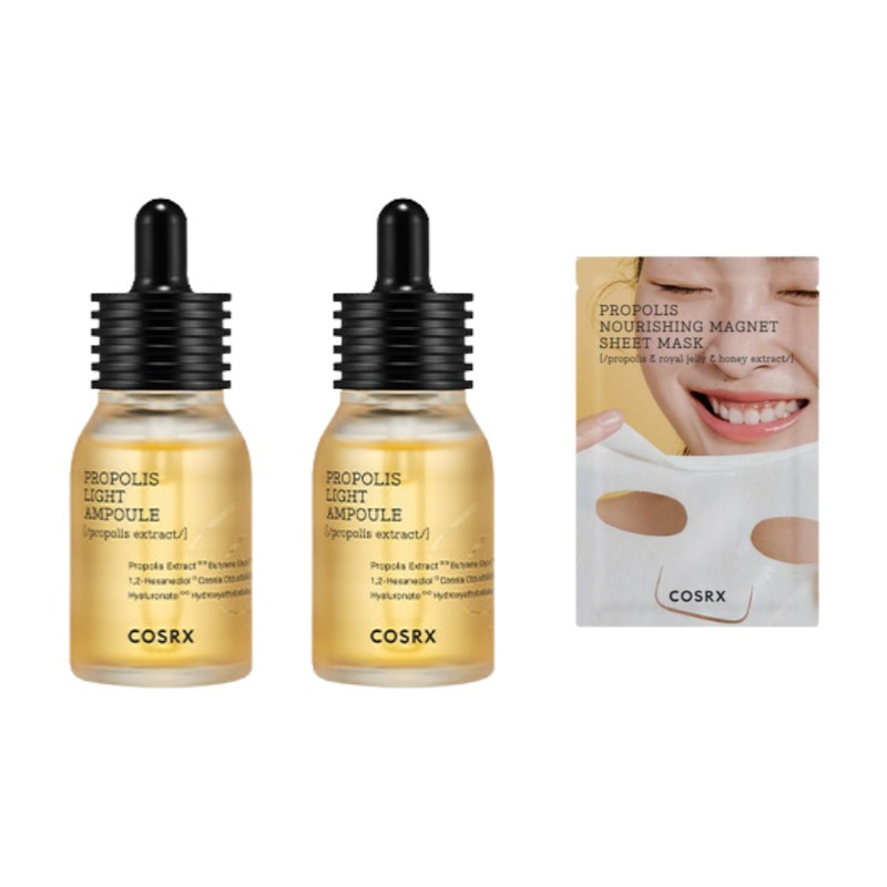 [1+1] フルフィット プロポリス ライト アンプル 40ml (+シートマスク1枚)