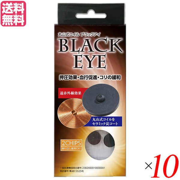 丸山式コイル ブラックアイ 2個入り 10個セット一般医療機器 アンペールの法則 磁気 電流