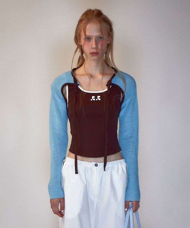 RR KNIT BOLERO SKYBLUE