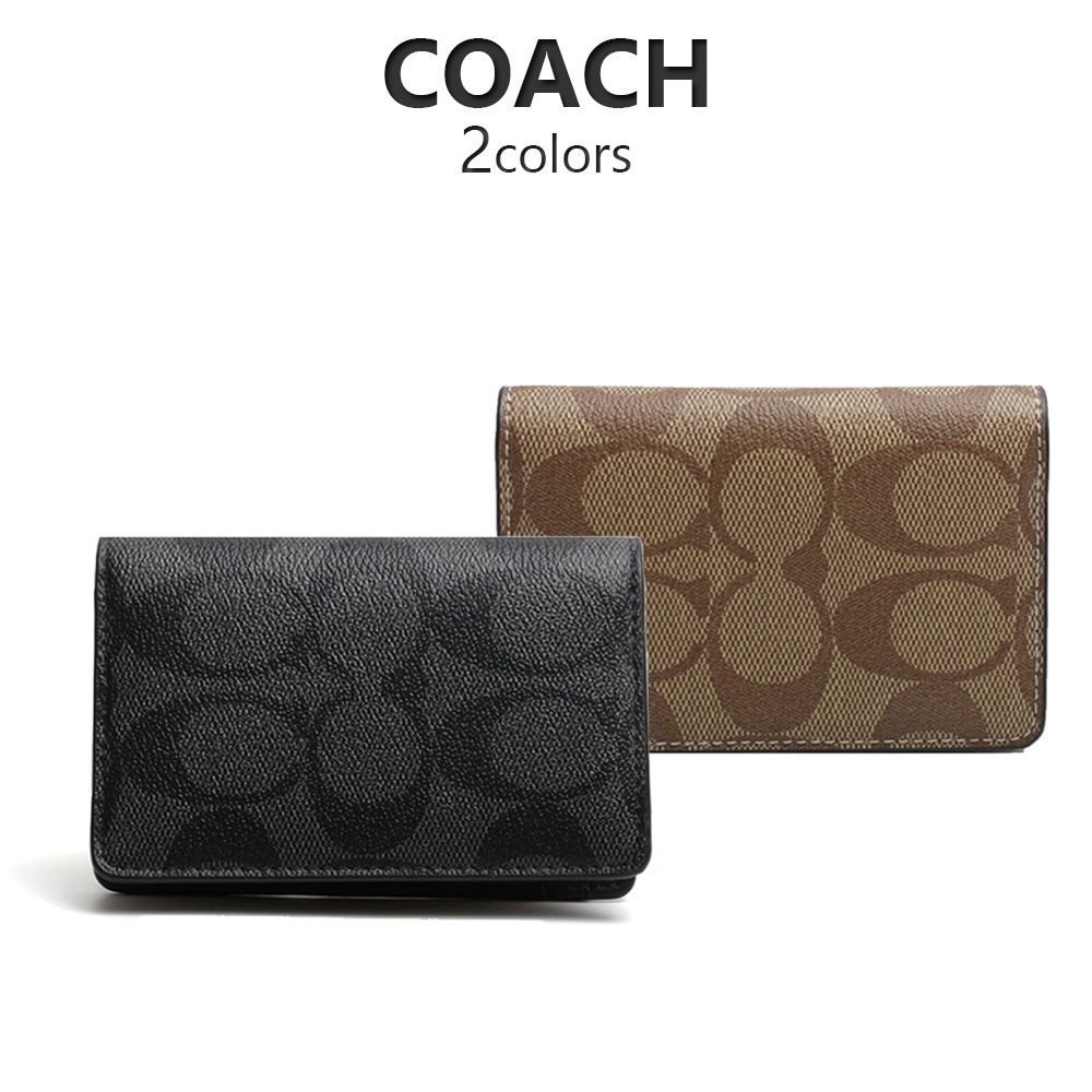 コーチ COACH カードケース CJ753 アウトレット パスケース IDケース メンズ シグネチャー キャンバス 定期入れ カードキー入れ 名刺入れ プレゼント