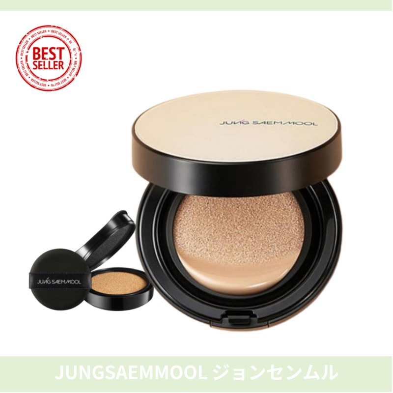 【公式正品】JUNGSAEMM**L**l ジョン泉水クッション 本品+リフィル エッセンシャル スキン ヌーダー ロングウェア クッション ペアライト SPF50+ PA+++ サラッとマット