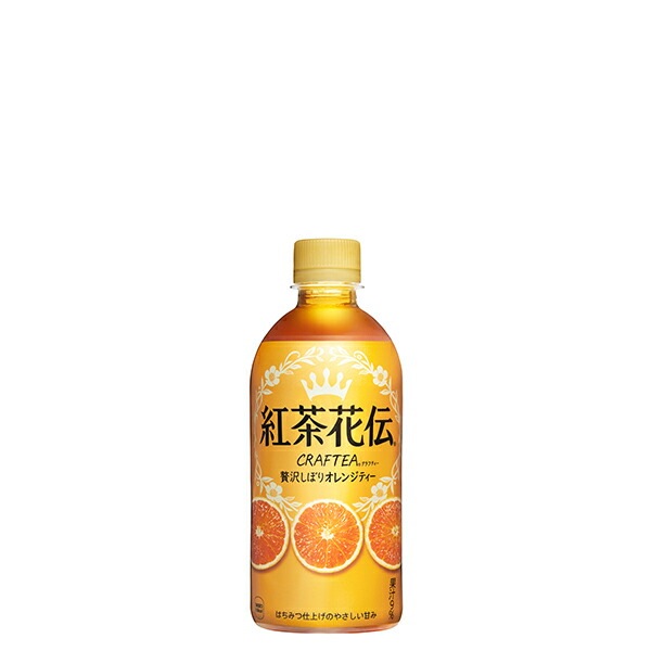 紅茶花伝 クラフティー 贅沢しぼり オレンジティー 440ml PET ペットボトル 3ケース 24