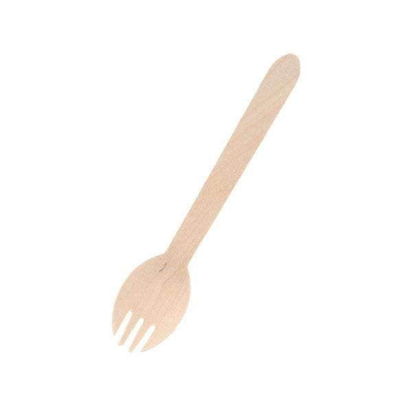 シモジマHEIKO 木製フォークスプーン 160mm バラ #004514122 1セット(3000本:100本×30パック)