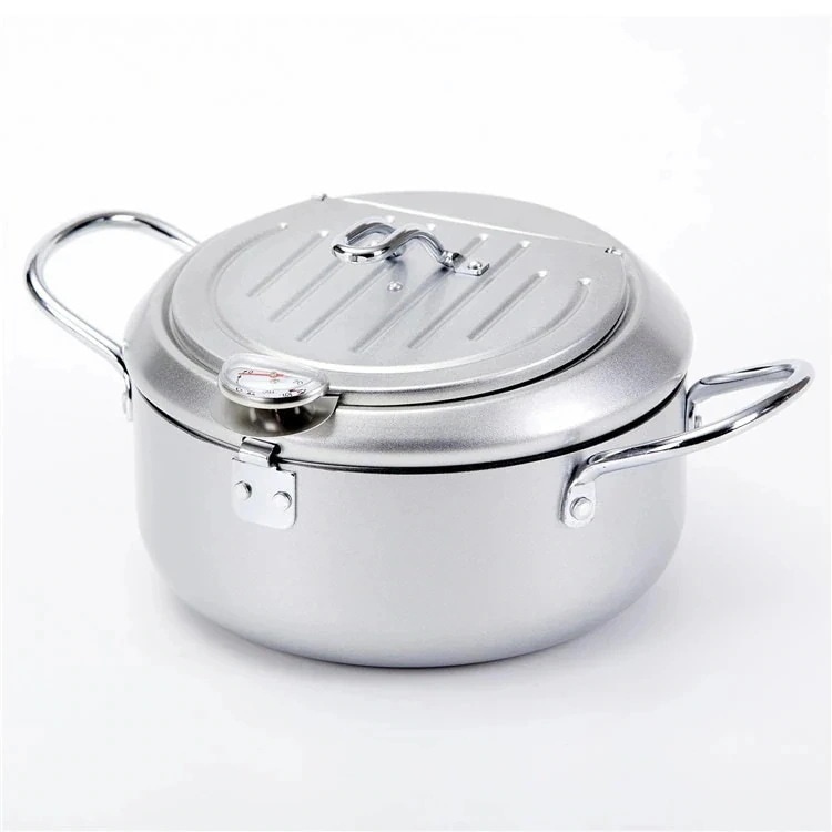 2枚購入で 2oo円FF!早い者勝ち てんぷらなべ 油切りラック 天麩羅鍋 揚げ物鍋 揚げ物 温度計付き 温度制御 天ぷら鍋1126