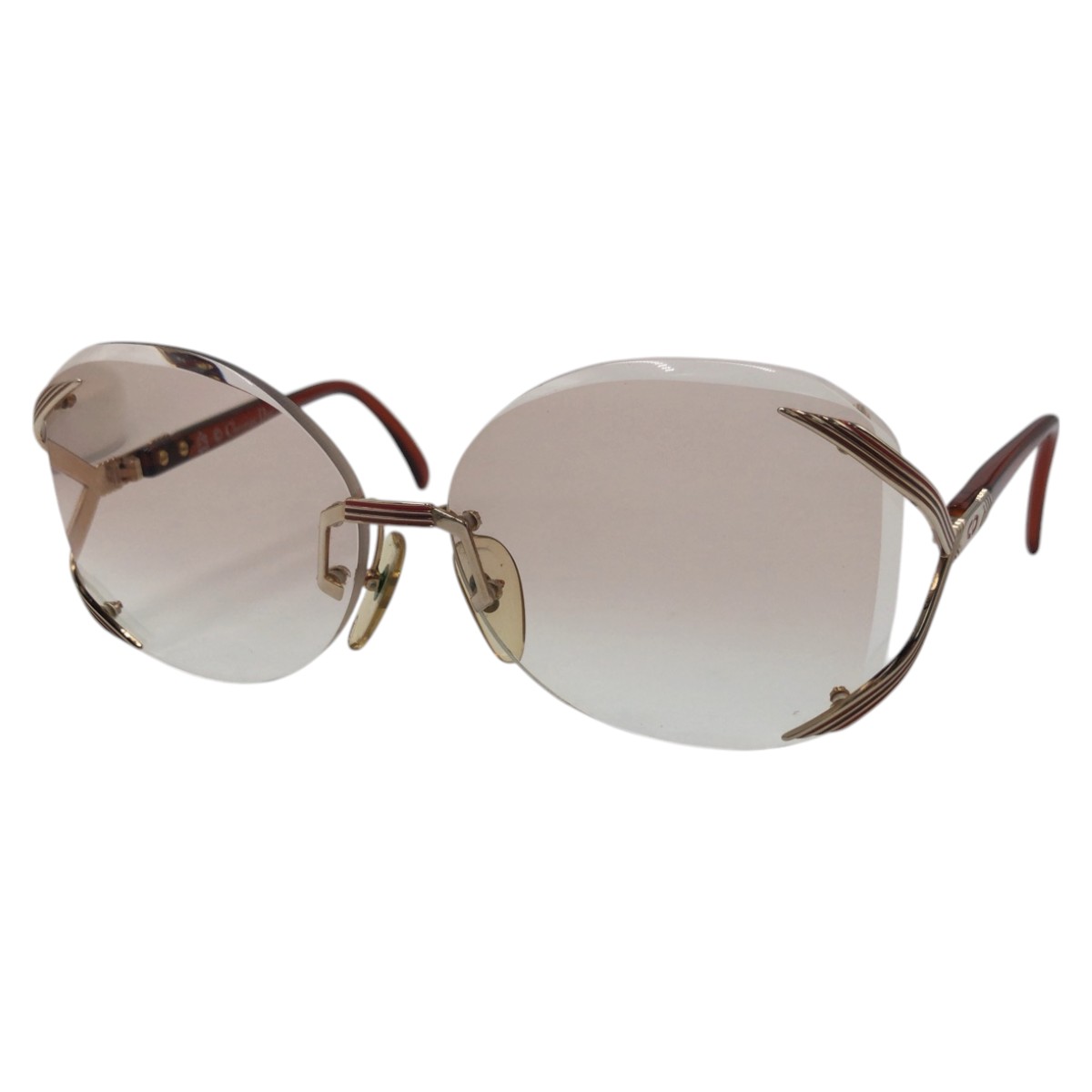 CDロゴ ブラウン ゴールド メタル 2289 43 6116 サングラス メガネフレーム レディース 410322