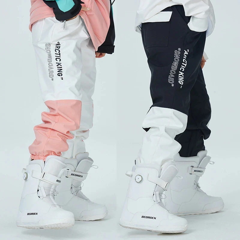 【急速出荷!】スノーボードウェア パンツ 単品 メンズ レディース スノーウェア スキーウェア 雪遊び 防寒着 スノボ ボトムス 配色 切り替え