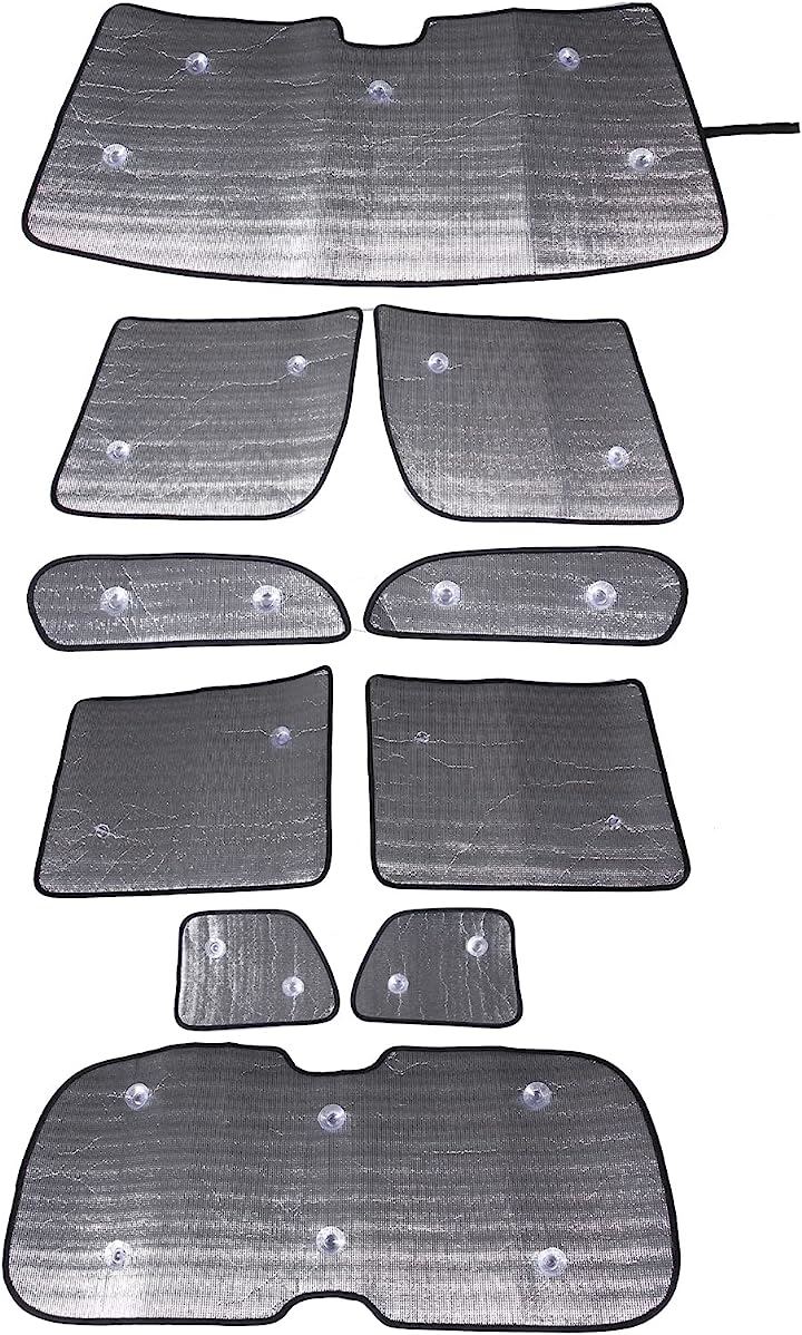 新型 HONDA ホンダ N-BOX 2017～2021 JF3 JF4 専用 サンシェード 全窓用 車用サンシェード 吸盤貼付 収納ポーチ付き 10点セット