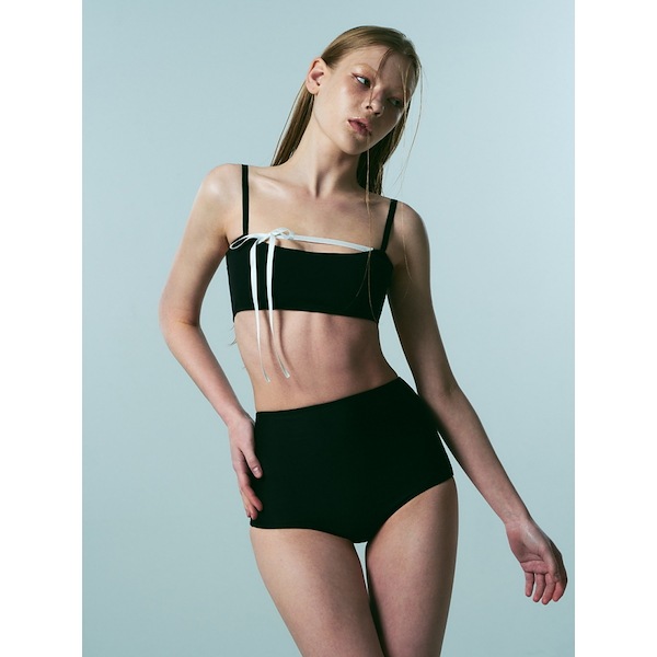 【VINAJ】★人気★リボン ライン ハート ビキニBra リボンラインハートビキニブラ (ブラック) - VINAJ | 60