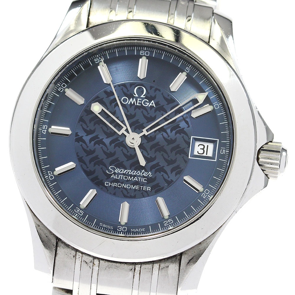 オメガ OMEGA 2506.80 シーマスター120 ジャックマイヨール デイト 自動巻き メンズ _820040【中古】