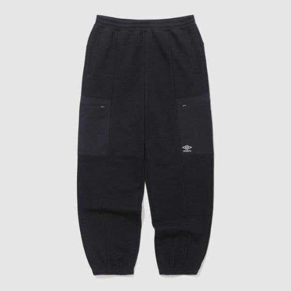 M パンツ CQK UQ121CFP13-BLK ウェイファインダー ウーブンBIT ニット ジョガーパンツ / BLACK