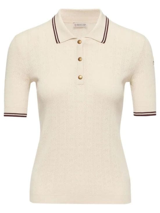 MONCLER Women Polo Shirts L10939A00005 M9371 043 WHITE