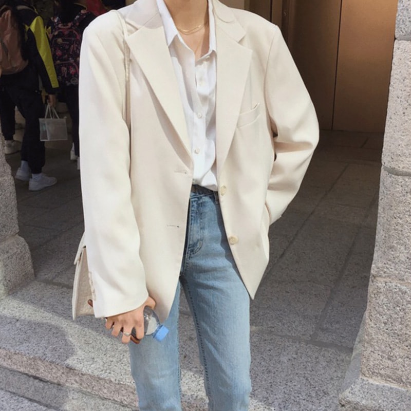 ブレザー スーツ レディース 春 秋 長袖 テーラードジャケット シンプル オシャレスーツ ブレザー オフィス アウター カジュアル 韓国風 通勤