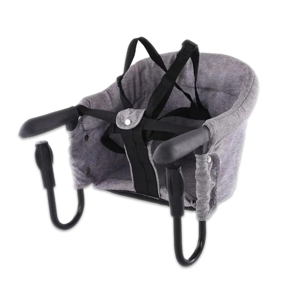 Nicheez ベビーチェア 折りたたみ テーブルチェア 携帯 ベビーシート (グレー)