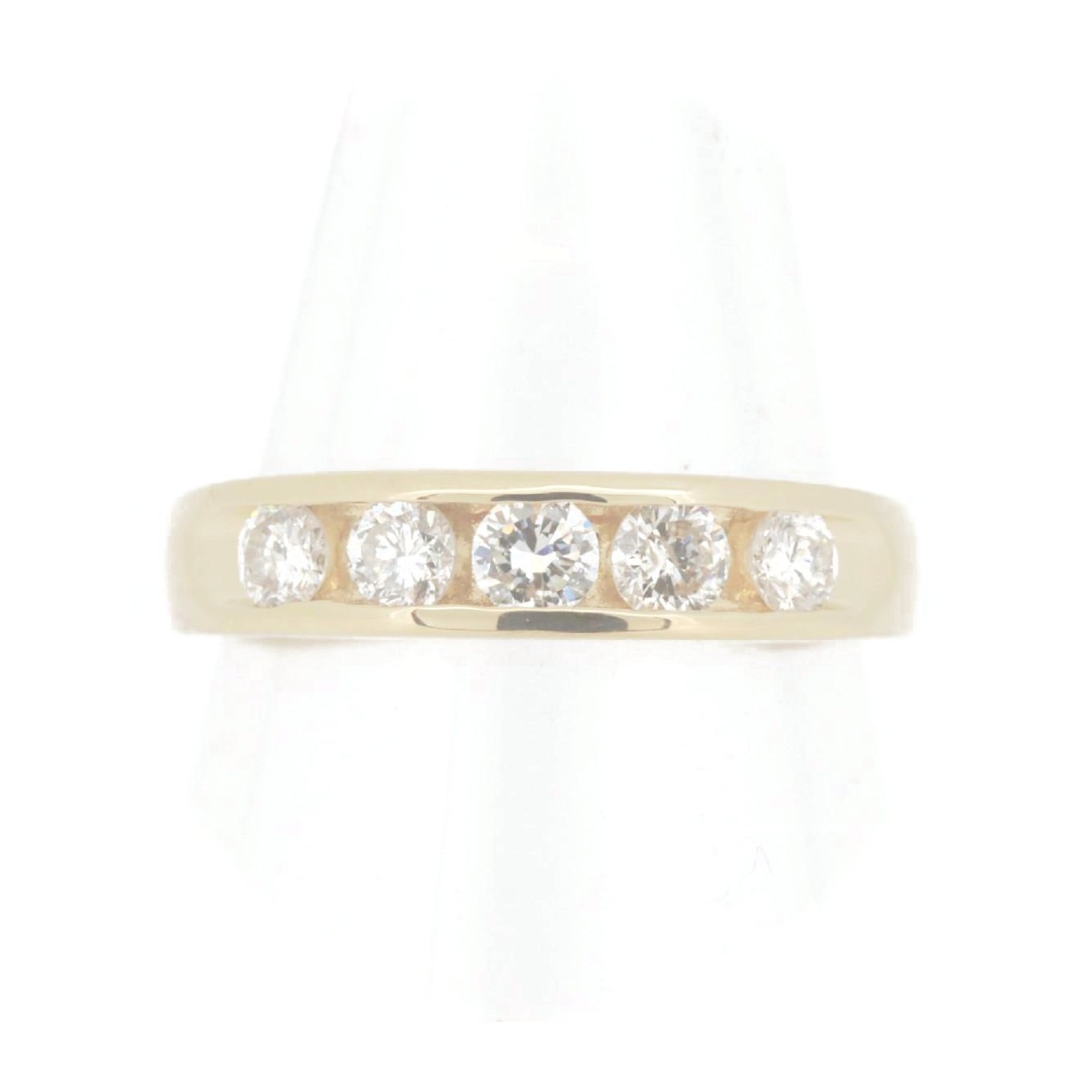 ハーフエタニティ ダイヤモンド リング 指輪 10.5号 0.50ct K18YG(18金 イエローゴールド) 質屋出品