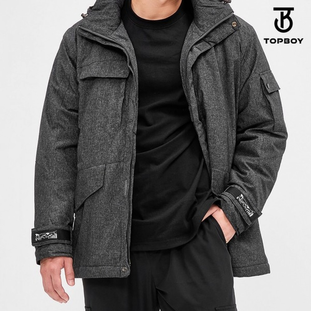 (TOPBOY) アウトドアカジュアル防寒フード付きジャケット (LD029)