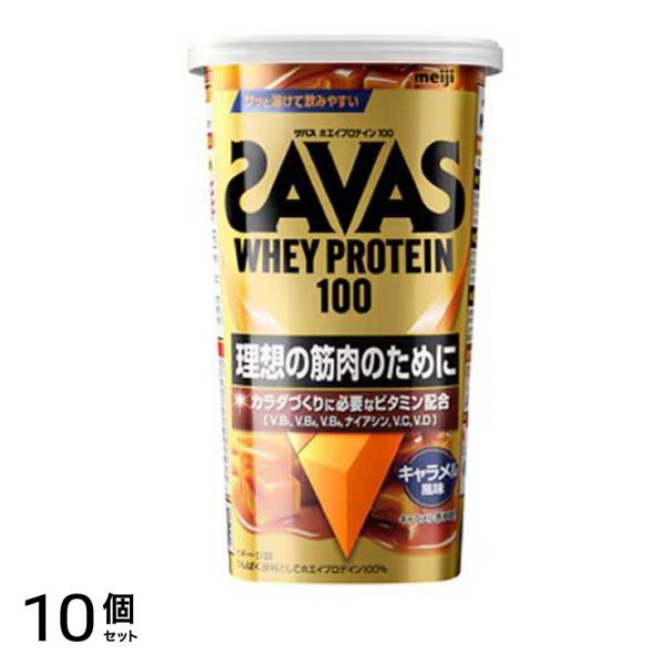 ホエイプロテイン100 キャラメル風味 280g 10個セット