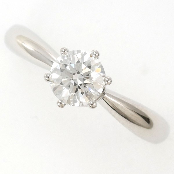 PT1000 リング 8.5号 ダイヤ 0.531 VS1 0.06 鑑定書 ジュエリー 中古