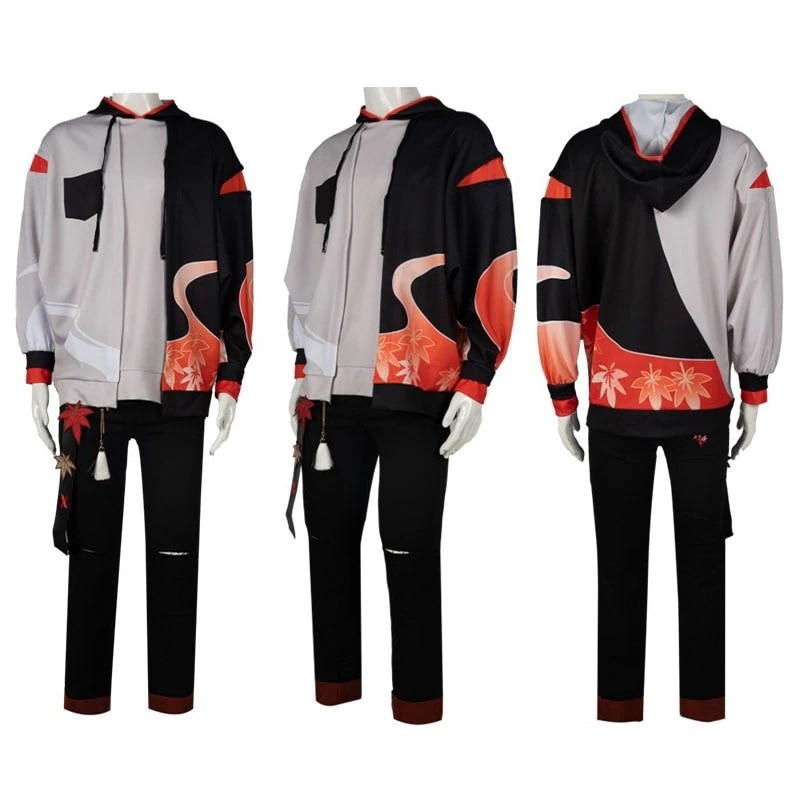 パーティーイベント用品コスチューム一式衣装 げんしん 楓原万葉 スーツ 2023年新作入荷コスプレ コスプレ変装仮装 原神 パーカーコスチューム ハロウィン 5,229円
