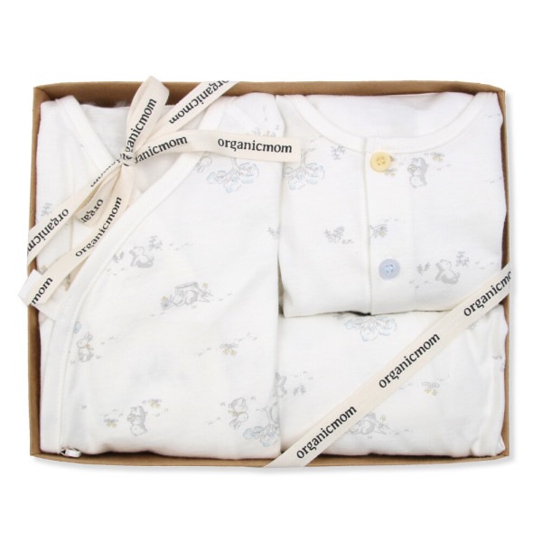 出産祝い レストべネガウン+長袖肌着2点セット(MIFNBW05_MIFP9B02)