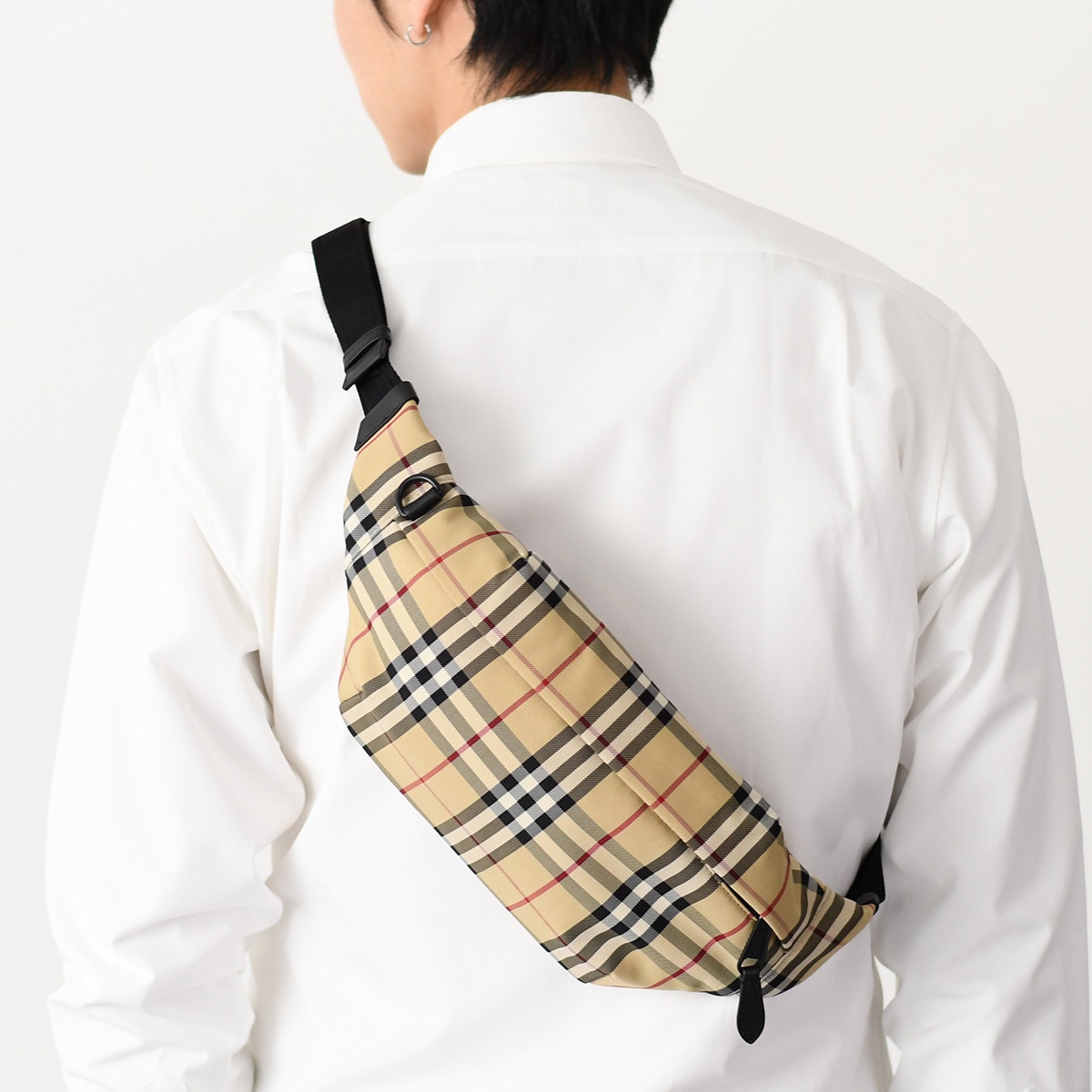バッグ ボディバッグ ソニー ベルトバッグ 8084114 メンズ チェック クロスボディバッグ ウエストポーチ
