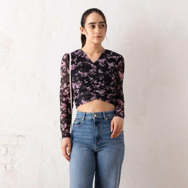 シャツ ブラウス ブラック レディース T3930 252