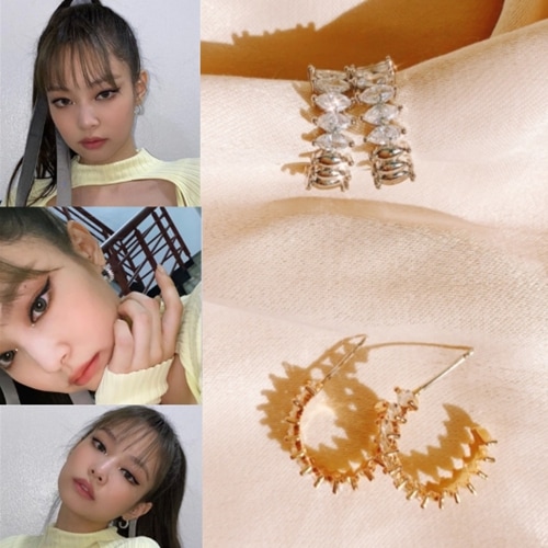 [BLACKPINK着用] Valentie Cubic Earrings