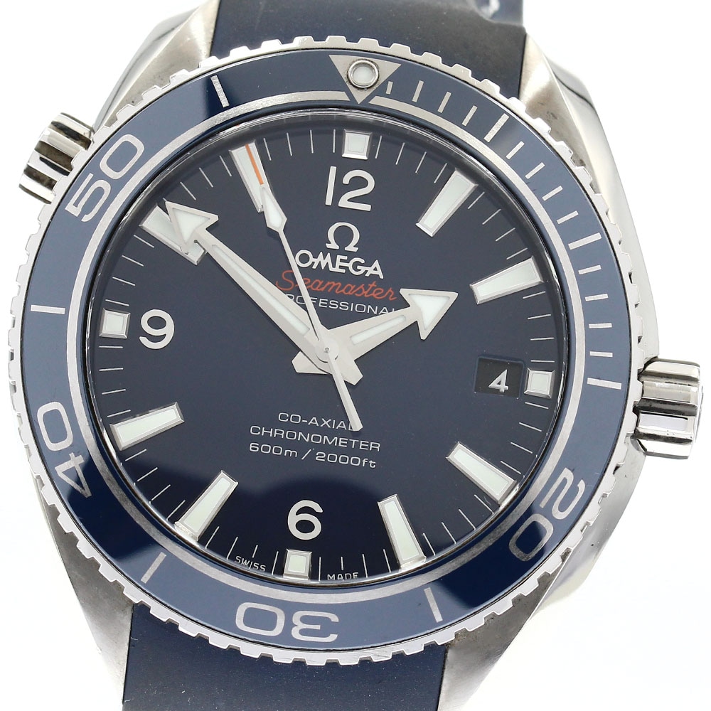 オメガ OMEGA 232.92.46.21.03.001 シーマスター 600 プラネットオーシャン リキッドメタル デイト 自動巻き メンズ _878057【中古】